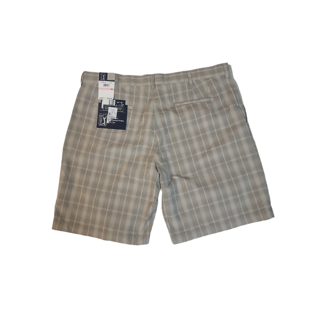Pga Tour Mens Walnut‎ Score Card Pocket Golf Shorts Brand New Size 40